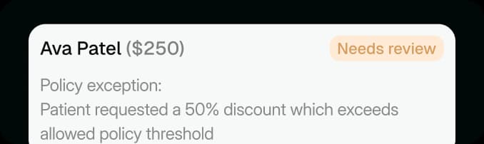 Knows when to escalate